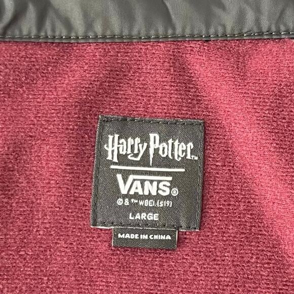 VANS x Harry Potter Kids Torrey Jacket Windbreaker Hogwarts Crests Youth Large - Picture 9 of 14